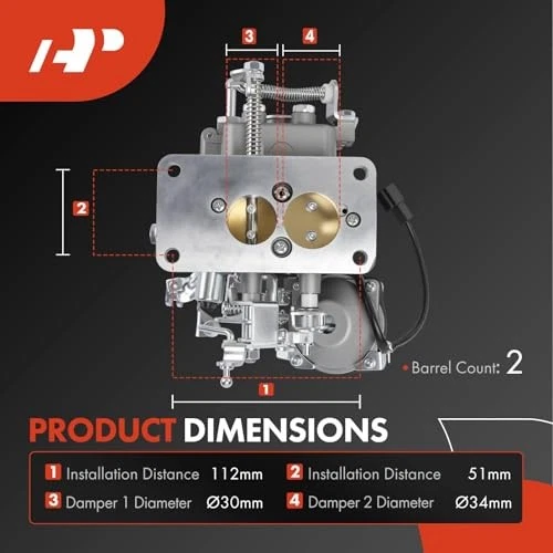 2 Barrel Carburetor 11301-74010 11301-74020 for Toyota Corona 1971-1978 Foto 3 de 4