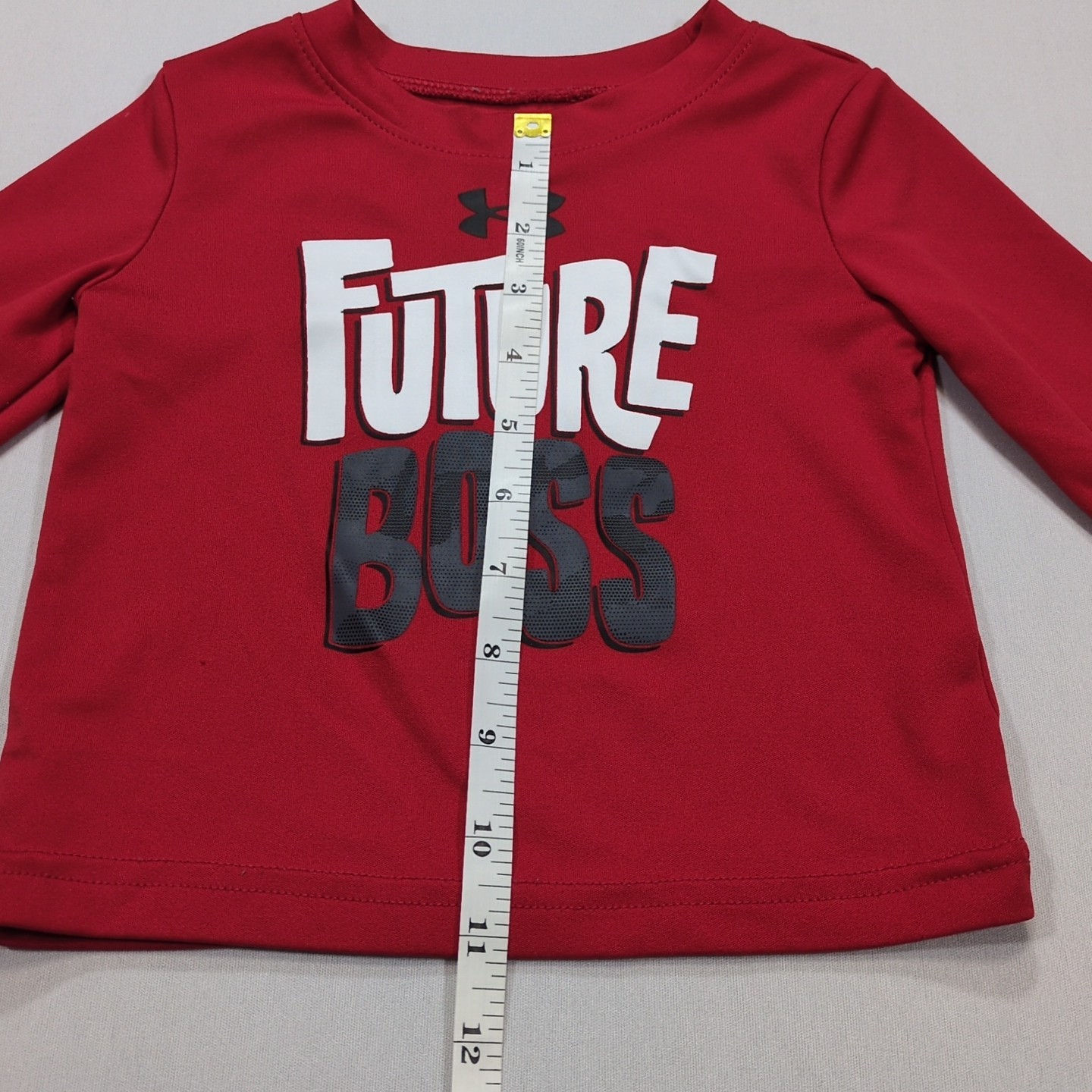 Under Armour Boys Red Future Boss T-Shirt – Size 12 Months image 4