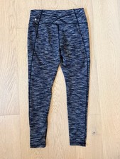 Zella Women's L High Waist Leggings Spacedye Black Gray 7/8 Yoga Athletic Pants