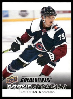 2021-22 Upper Deck Credentials #RA-42 Sampo Ranta Rookie Arrivals