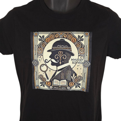 Sherlock Holmes T Shirt Womens Size Medium Black Mystery Solved