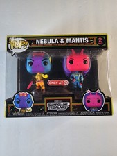 Funko Pop Guardians of The Galaxy Vol 3 Nebula & Mantis Blacklight Target 2 Pack