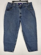 Vintage Levis SilverTab Jeans Mens 37x30 Baggy Blue Made In USA 90s Y2K Worn-In