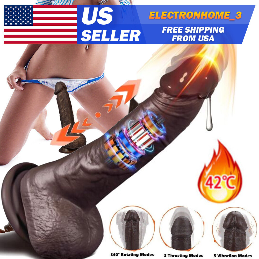 Telescopic Realistic Thrusting Dildo-Vibrator Sex Machine Toys for Women-Remote