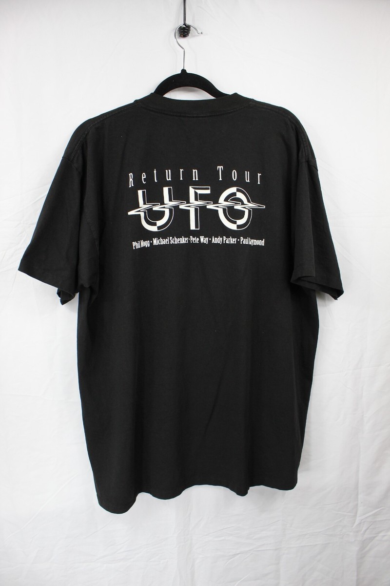 Urban Backwoods T-Shirt Uomo UFO Sign Nero Taglia L - 100% Cotone Premium