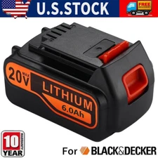 20V 6.0Ah Lithium ion Battery For Black & Decker 20 Volt MAX LBXR20 LB2X4020 US