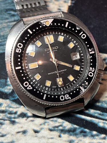 Seiko 6105 8110 Willard Mens Vintage Vietnam Military Automatic Watch Serviced