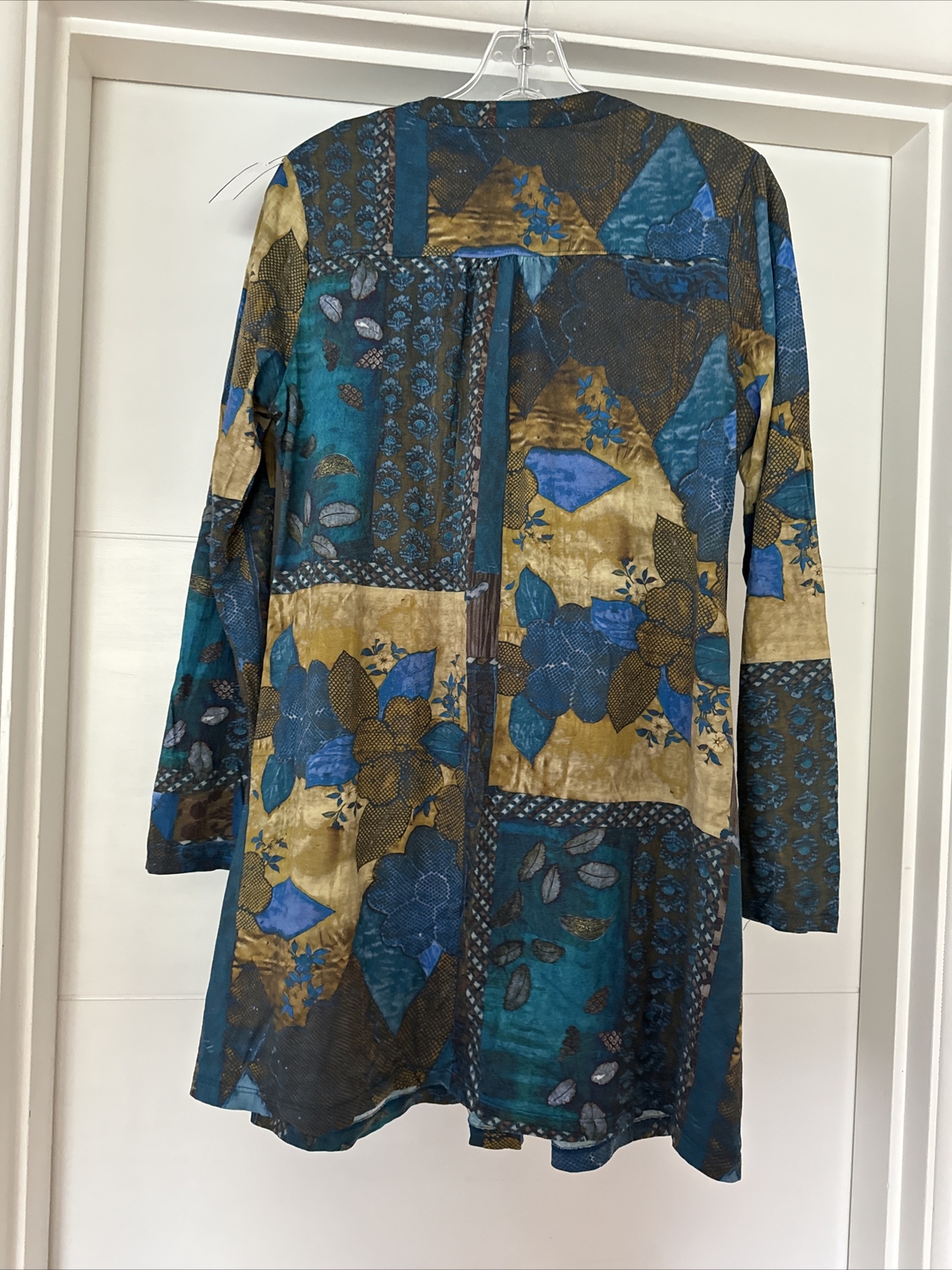 Peruvian Connection Patchwork Cotton Tunic Dress … - image 7