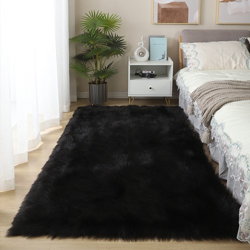 Latepis Faux Fur Sheepskin Area Rugs Soft Shaggy Carpet for Living Room Bedroom - Picture 34 of 219