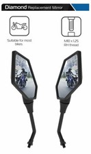 BMW K1200S Oxford Diamond Motorcycle Rearview Mirror Glass Pair 10mm