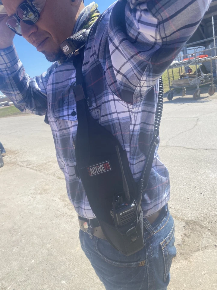 Imbracatura fondina radio doppia spalla NUOVA - SPEDIZIONE OGGI - Immagine 2 di 3