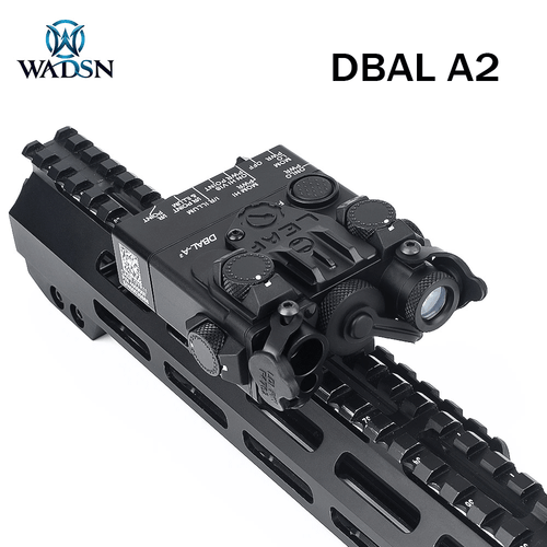 WADSN Tactical DBAL-A2 luce che mira verde IR laser metallo PEQ torcia luce stroboscopica - Foto 13 di 22