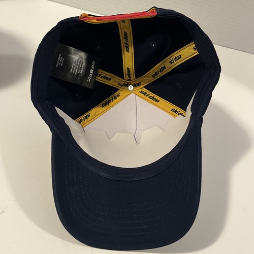 SKI-DOO Racing Hat Cap Adjustable Snap Back #454799 - Red Black Snowmobile NEW - Picture 12 of 14