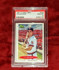 TIM SALMON 1991 CLASSIC BEST #329 MIDLAND ANGELS ROOKIE RC PSA 10 🔥POP 11
