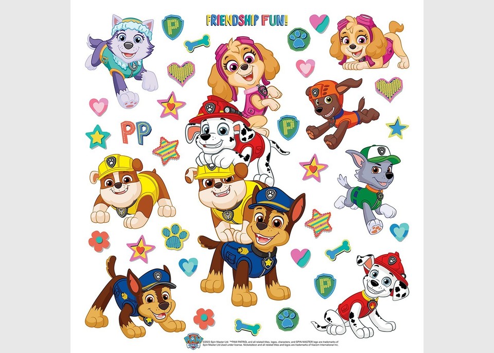 SET Paw Patrol Small Wall Stickers For Kids Boys Girls Nursery Room