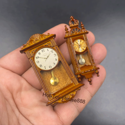 1/6 1/12 Scale Retro Vintage Mini Wall Clock Two Models For 6