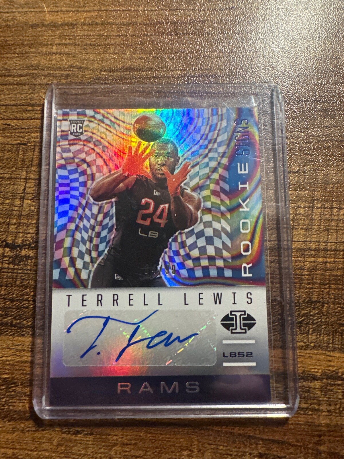 2020 Panini Illusions Terrell Lewis Blue Rookie Signs Autograph /99 RC #RS25