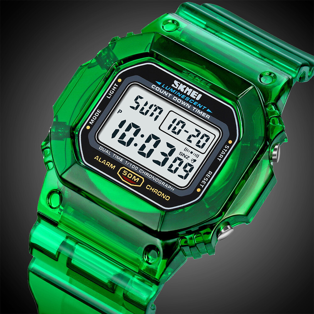 SKMEI FASHION WOMENS STUDENT GIRLS WATCH WATERPROOF DIGITAL LED SPORTS WATCHES