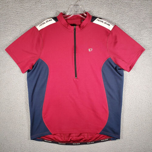 Pearl Izumi Quest Cycling Jersey XL Mens Short Sleeve Red 1/2 Zip Pullover - Picture 1 of 14