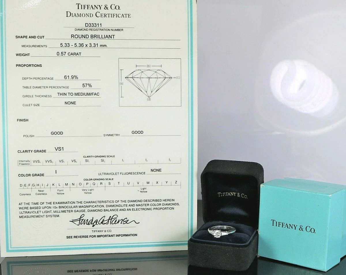 Tiffany gia certificate deals