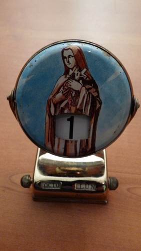 CALENDRIER PERPÉTUEL DE Bureau Le Tanneur, Métal Chromé / Cuir , Art