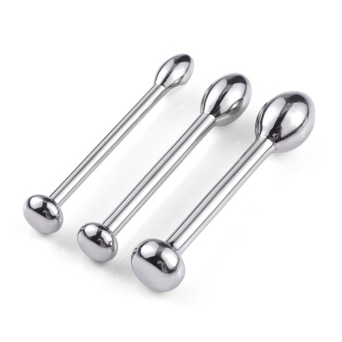 3Sizes Stainless Steel Plug Male Sounding Stretcher Rods For Men Enhancer Device - Picture 19 of 19