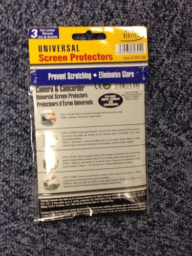 Universal Screen Protector For Camera And Camcorder New Sealed - Picture 2 of 2