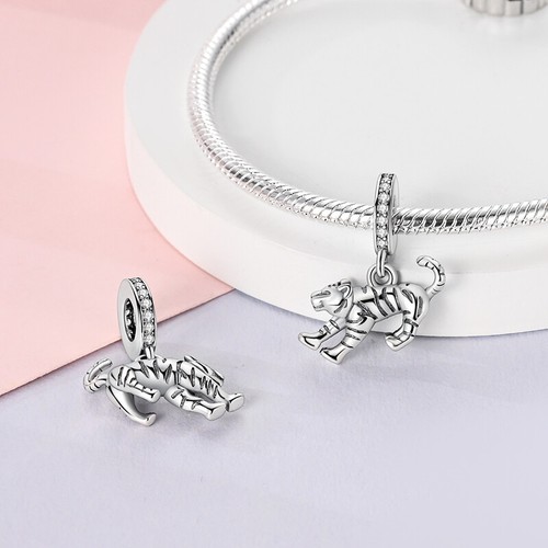 MULA Original Tiger Pendant DIY Charm For Women Bracelet 925 Sterling Silver - Picture 4 of 6