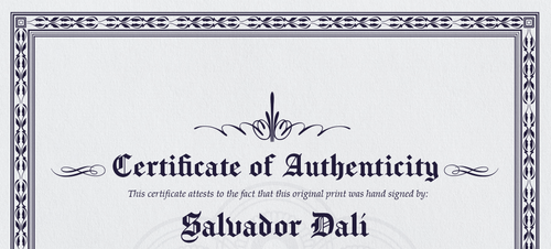 Dalí Hand Signed Original Lithograph Print Certificate and Appraisal▪︎% - Picture 6 of 12