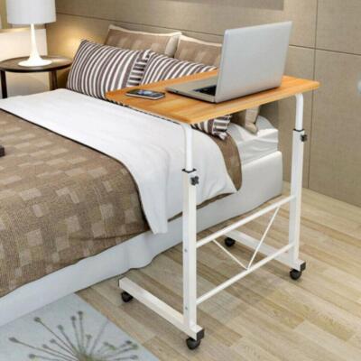 Height Adjustable Laptop Table Computer Desk Sofa Bed Stand Rolling Workstation