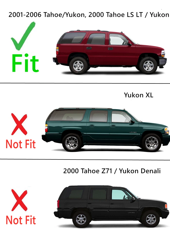 Fits 2000-2006 GMC Yukon Chevy Tahoe Passenger Right Side Quarter Glass w/ Glue - Imagem 4 de 4