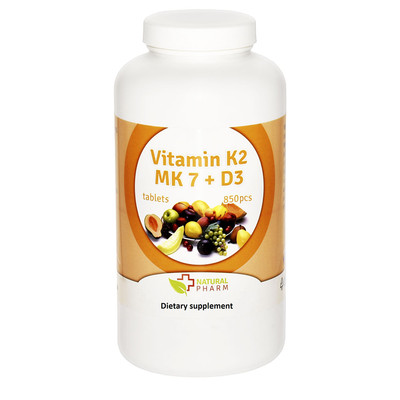Vitamin K2 MK-7  100 mcg + D3 10 mcg tablets 850 pcs VEGAN