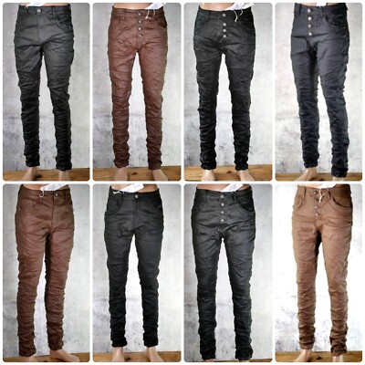   JEWELLY 8 Varianten Leder Optik Leder Imitat Kunstleder Baggy Boyfriend *99
