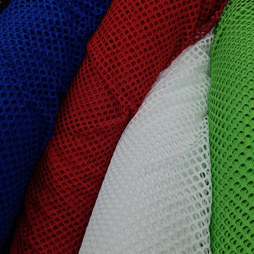 Diamond Fish Net Fabric Dress Clothing Airtex Stretch Vests Bridal 170cm Plain - Picture 12 of 35
