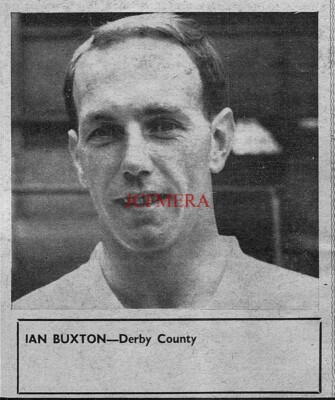 IAN BUXTON Derby County F.C. Kleiner Vintage 1967 Magazin Fotodruck E08/69