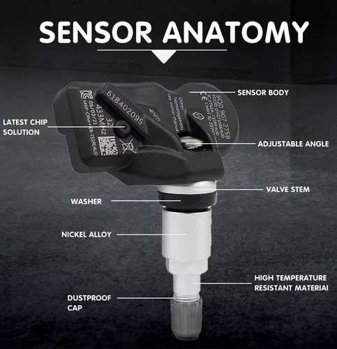 4x TPMS Tyre Pressure Sensor For Hyundai ix35 Tucson 52933-2Y450 New - Picture 9 of 10