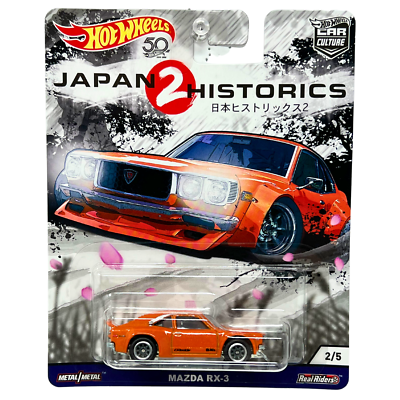 Hot Wheels Japan Historics 2 Mazda RX-3 Real Riders 1:64 Diecast
