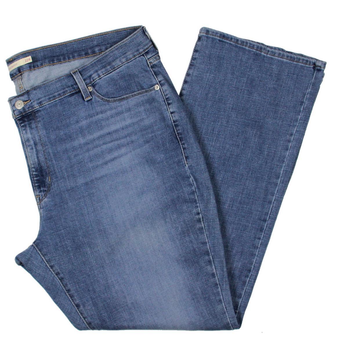 Женские джинсы Levis с легкой стиркой и низкой посадкой Bootcut Jeans Plus BHFO 8035