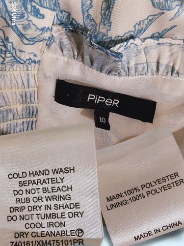 PIPER Ladies Print Dress Size 10 - Picture 8 of 8