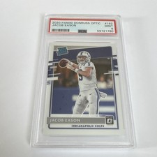 2020 Panini Donruss Optic Rated Rookie Jacob Eason #162 PSA 9 Colts NFL Base
