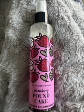 Bath  Body Works Strawberry Pound Cake Diamond Shimmer Mist 4.9 oz