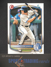 2025 Bowman Draft Sean Gamble 1st Bowman #BD-178 Kansas City Royals Qty Avail