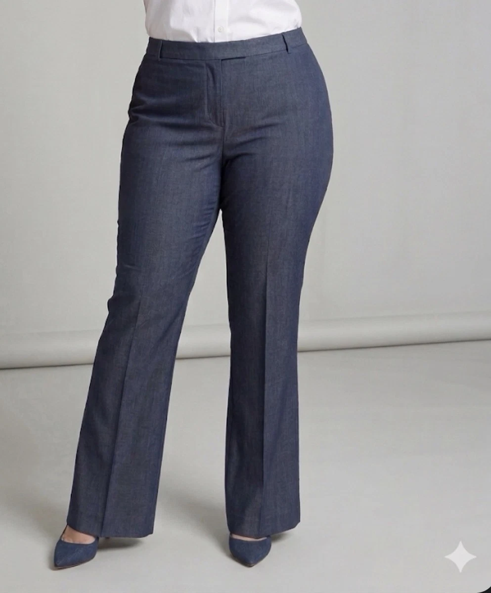 green emerald velvet dress Rafaella Petite Curvy Fit Boot Cut Pants - Coffee Mel