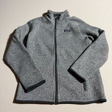 Patagonia Better Sweater Fleece Pullover XL 14 Heather Gray Kids Gray