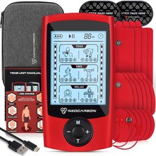 TENS Unit Muscle Stimulator, EMS Massager Machine for Shoulder, Neck, Sciatic...