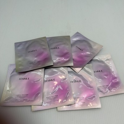 Lot Of 7 FEMMUE Aurora Dewy Eye Mask Patches Sachets M, Reach expires 08 /2027.
