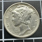 1937-P Mercury Dime 10c - AU/BU Condition - Near Full Ba
