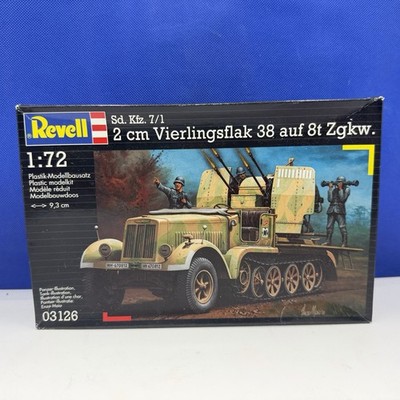 Revell 03126 Sd.Kfz. 7/1 2 cm Vierlingsflak 38 auf 8t Zgkw Maßstab 1:72 Modellbausatz