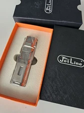 JetLine Challenger Triple Jet Torch Cigar Lighter Gun Metal New In Box. 