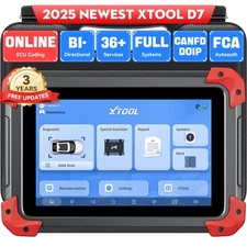 USED XTOOL D7 V2.0 Full System Diagnostic Bidirectional Scanner Coding 36+ Reset